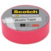 Scotch Expressions Washi Tape, 1.25 in. Core, 0.59 in. x 32.75 ft, Neon Pink C314-PNK